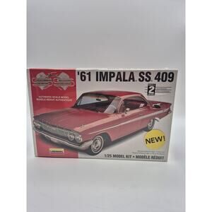 Lindberg '61 Impala SS 409 1/25 Model Kit #672163 1996 Brand New Sealed